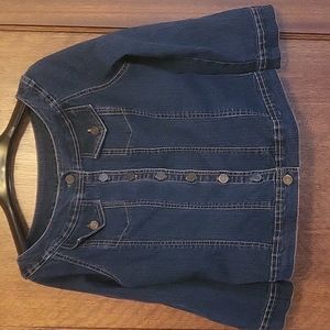 Soft Surroundings Jean Jacket M